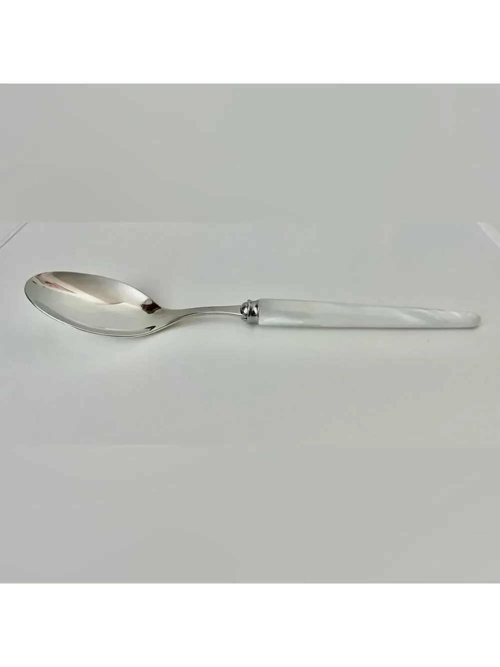 NWOT CAPDECO Elegant Tang White Dining Spoon Set of 6 - Picture 4 of 4